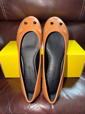 ‼️NEW Marc Jacobs Walnut Leather Mouse Flats